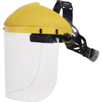 Visor Holder with Clear Polycarbonate Visor