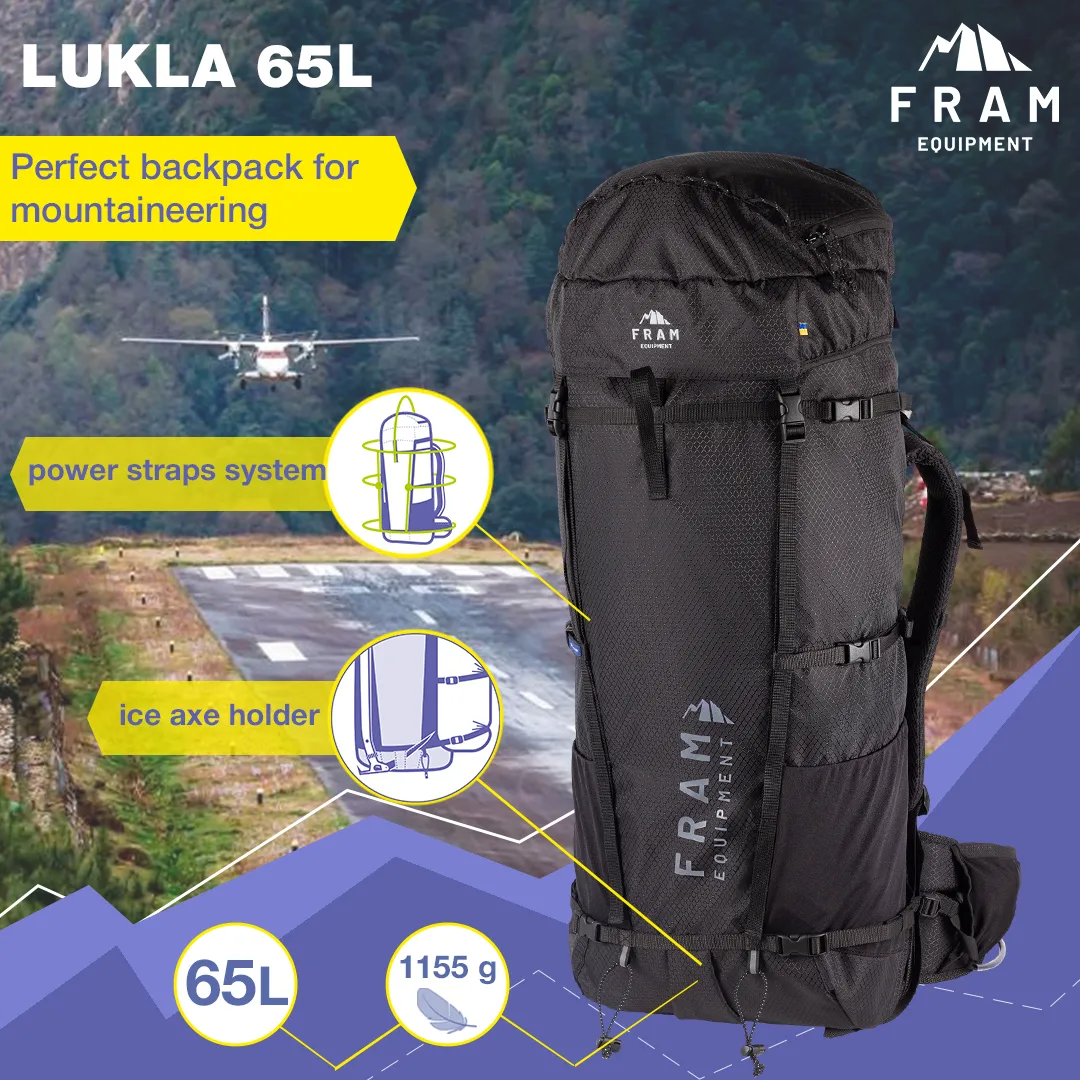 Hiking Backpack Lukla 65L black 5 Hiking Backpack Lukla 65L black 5