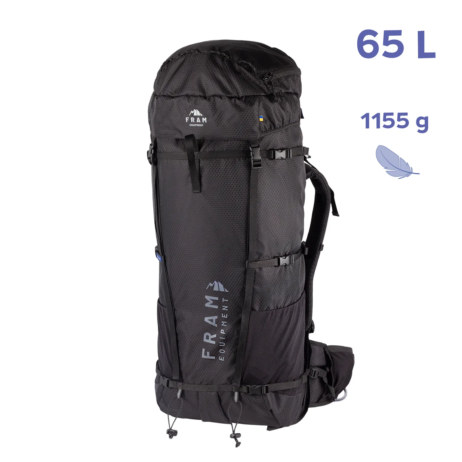 Hiking Backpack Lukla 65L black Hiking Backpack Lukla 65L black
