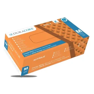 Orange Nitrile Industrial Gloves Disposable 8 mil Duracore K722 1000 count