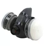 Reusable half mask in soft non-allergenic silicone with OV/R95 Cartridges  DeltaPlus