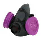 Reusable half mask in soft non-allergenic silicone with P100 Cartridges DeltaPlus