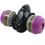 Reusable half mask in soft non-allergenic silicone with MC/P100 Cartridges DeltaPlus