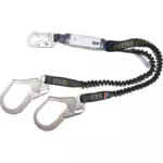 Shock Absorbing Y-Lanyard 6ft with Large Hooks DeltaPlus