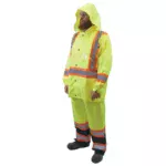 Reflective rain jacket DeltaPlus