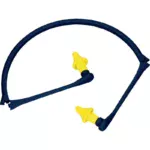 Earplugs with Headband and PU tips DeltaPlus CONICAP01