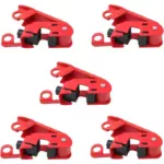 Grip Tight Circuit Breaker Lockout Beian-Lock BAN-D93 5pcs Set