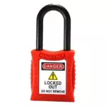 Insulated Nylon Shackle Lockout Safety Padlock BAN-202