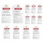 OSHA Danger Safety Tags BAN-P01 1 pcs