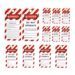 Safety Tags “Danger, Do Not Operate” BAN-P04 12 pcs Set