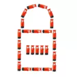 Miniature Circuit Breaker Lockout Beian-Lock BAN-D02 25 pcs Set