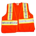 DeltaPlus Orange High Visibility Traffic Vest