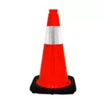 Traffic cones with reflective collar DeltaPlus
